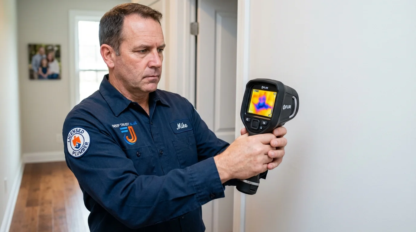 Thermal imaging leak detection by Johns Plumbing LLC in Potomac